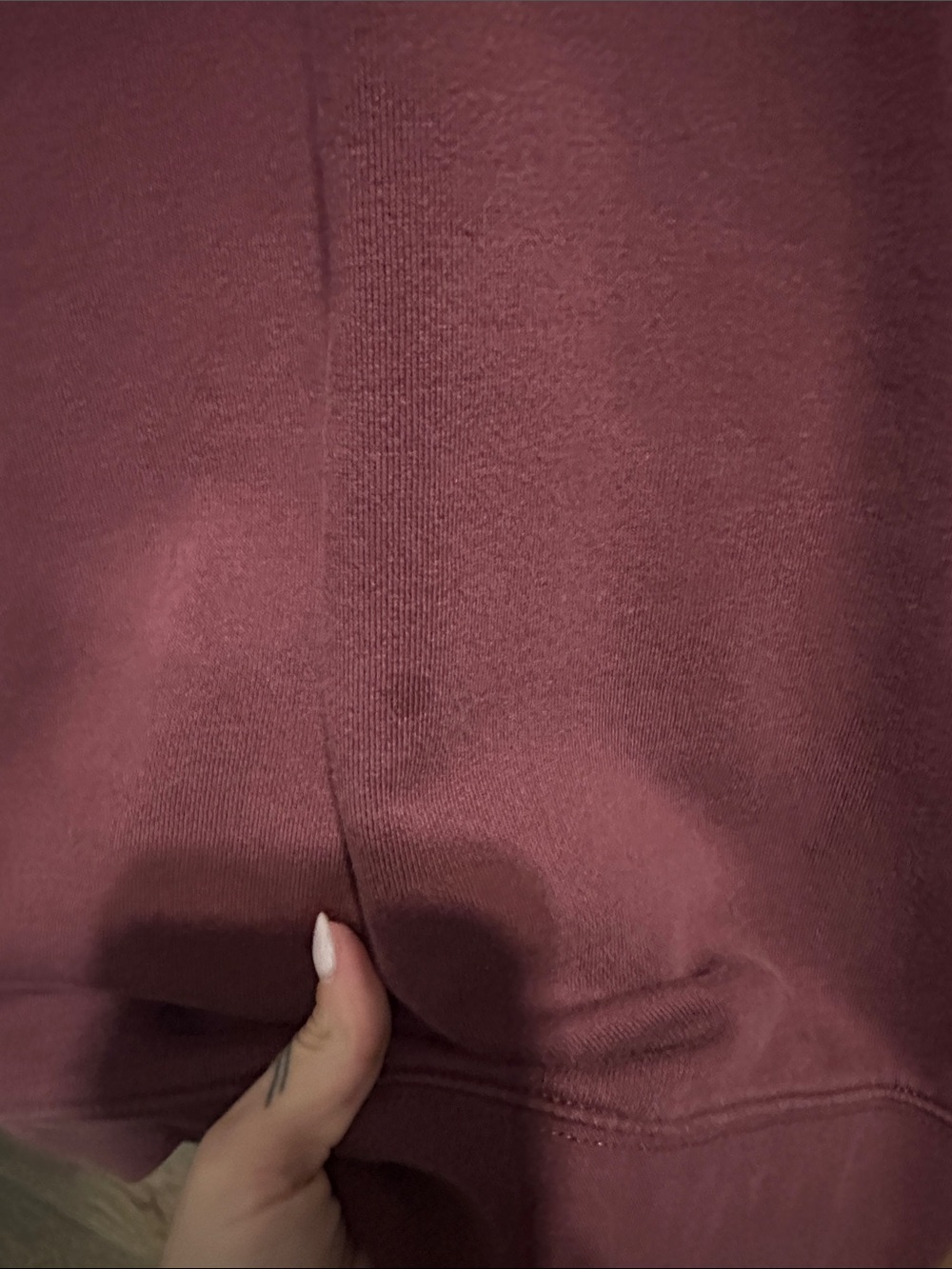 Vans Men's Burgundy Crewneck with Cream Logo - Picture 3 of 3